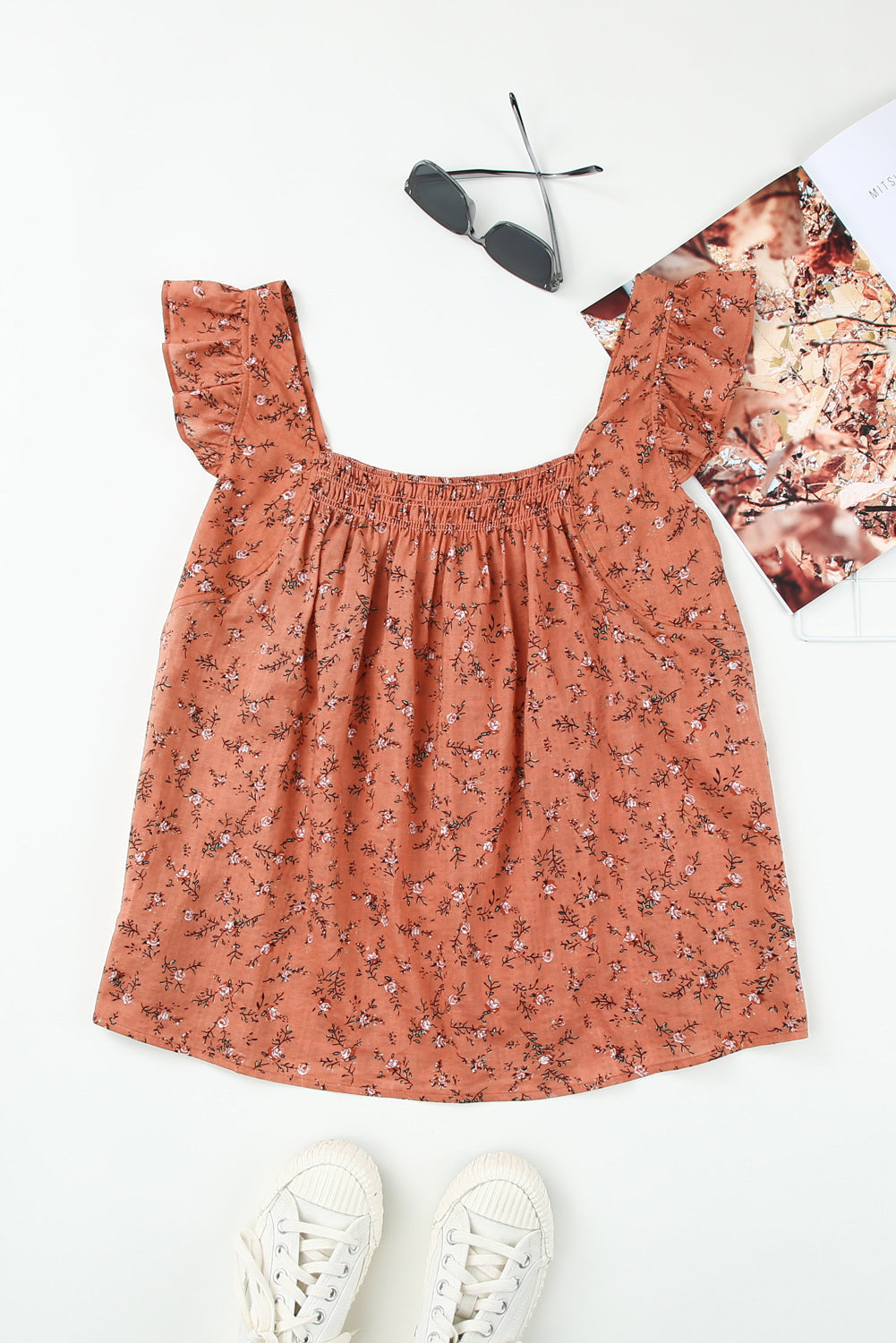 Floral Square Top