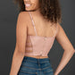SHOPIRISBASIC Ready to Go Faux Leather Strappy Bustier Crop Top