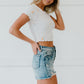 Organic Generation By Day and By Night Embroidered Cropped Tee