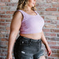 White Birch Back Together Full Size Padded Crop Top
