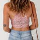 Lace Crochet Spaghetti Strap Bralette