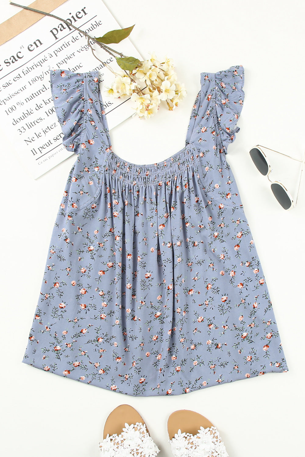 Floral Square Top