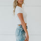 Organic Generation By Day and By Night Embroidered Cropped Tee