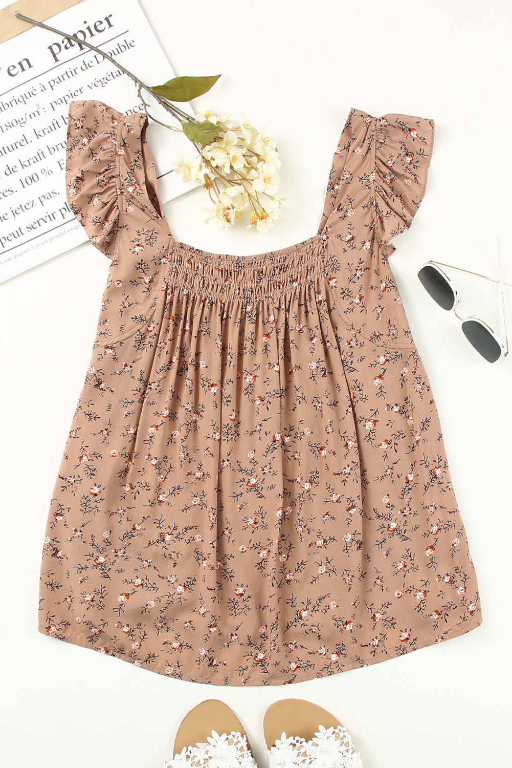 Floral Square Top