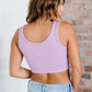 White Birch Back Together Full Size Padded Crop Top
