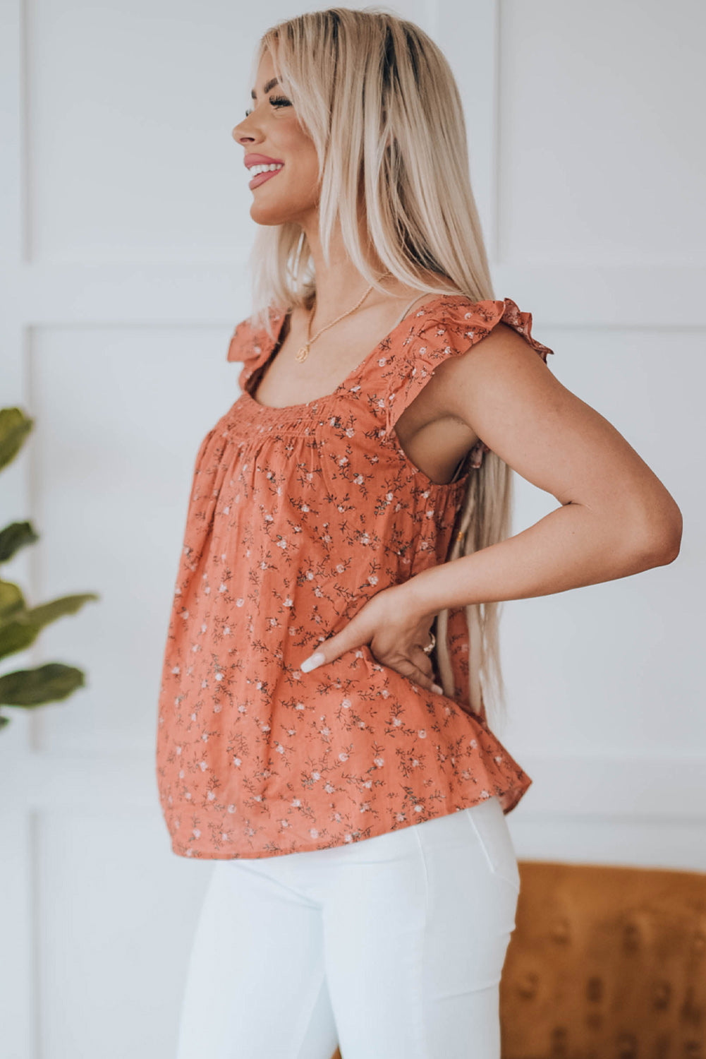 Floral Square Top