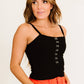 White Birch All's Fair Full Size Ribbed Hook-and-Eye Tank