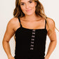 White Birch All's Fair Full Size Ribbed Hook-and-Eye Tank
